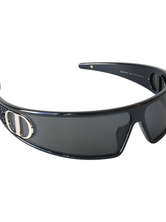 Dior VeryDior M1U Nylon Frame Gold-Finish Metal CD Signatures Shield Sunglasses